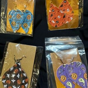 Halloween/Fall Themed Teardrop Earrings Set #14